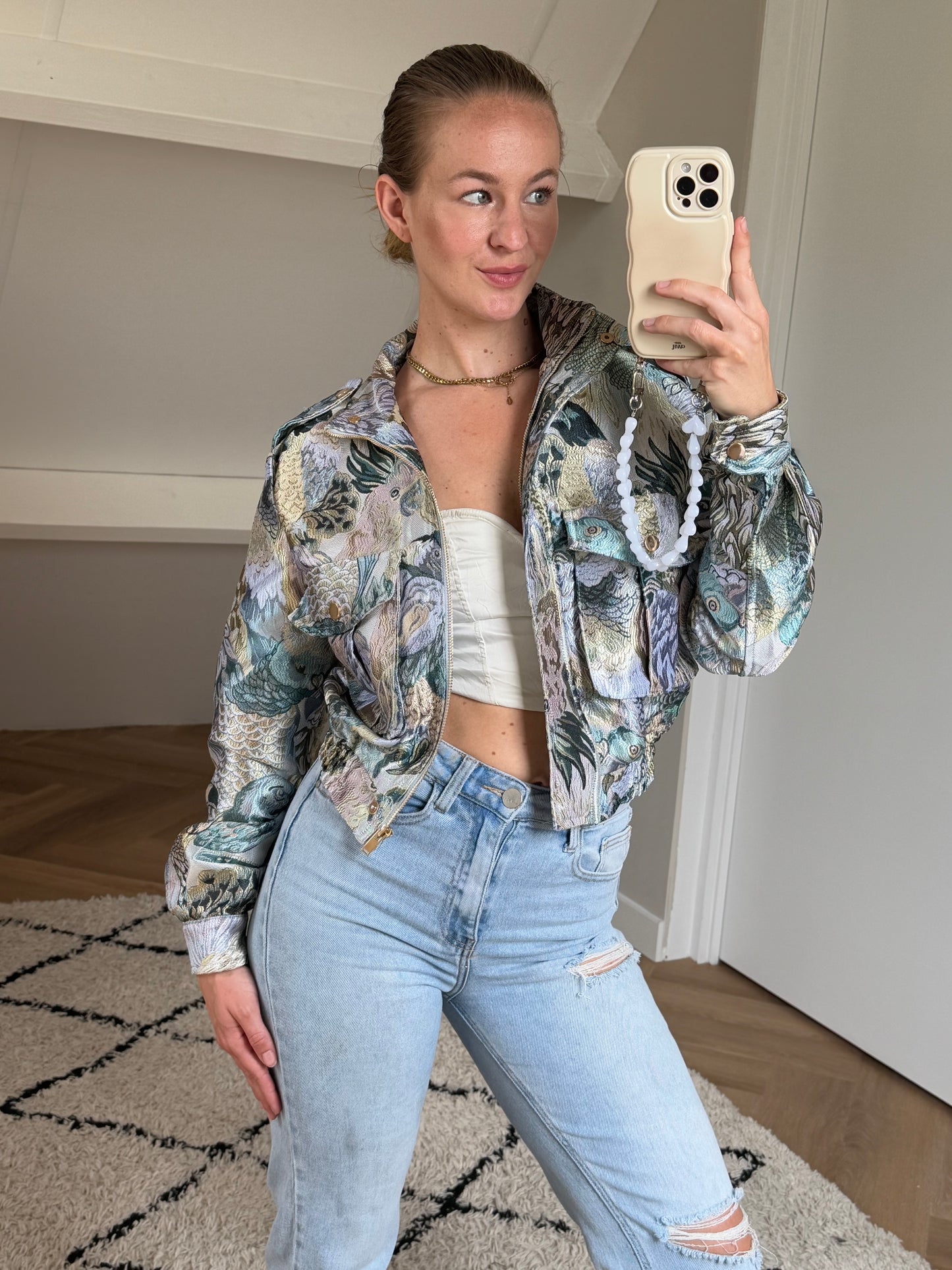 Colorful Bomber Blue