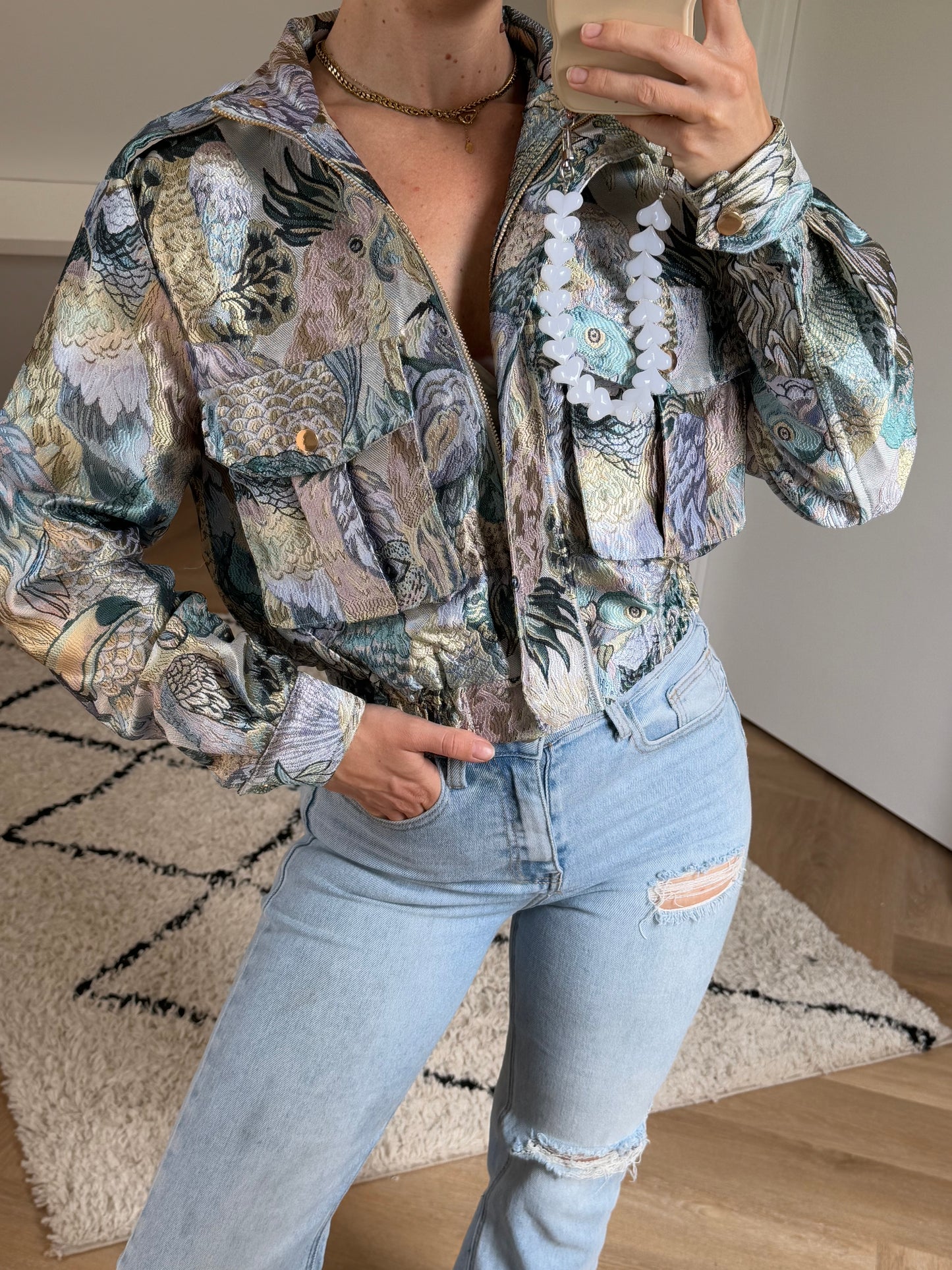 Colorful Bomber Blue
