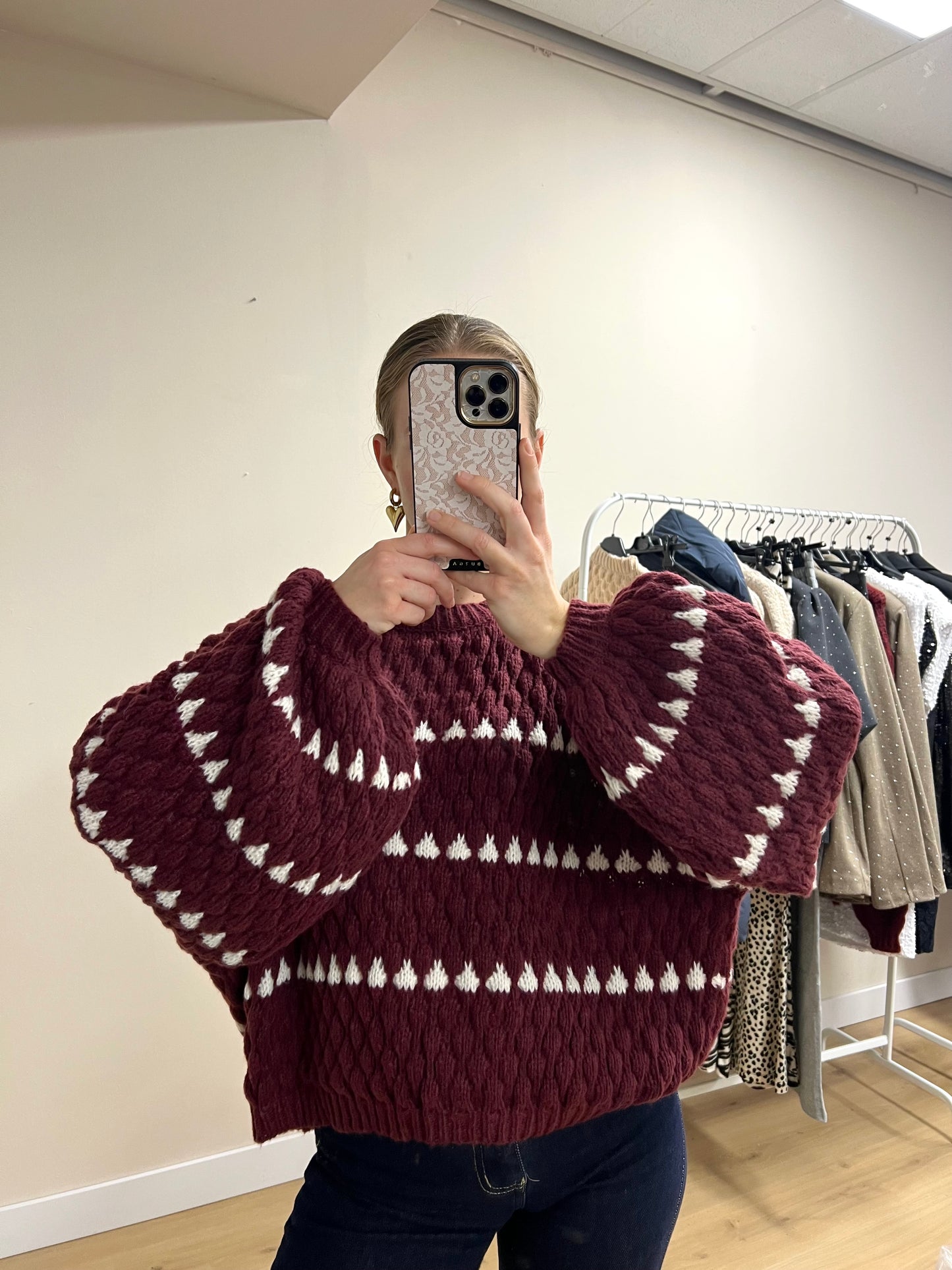 Cutie Sweater Burgundy