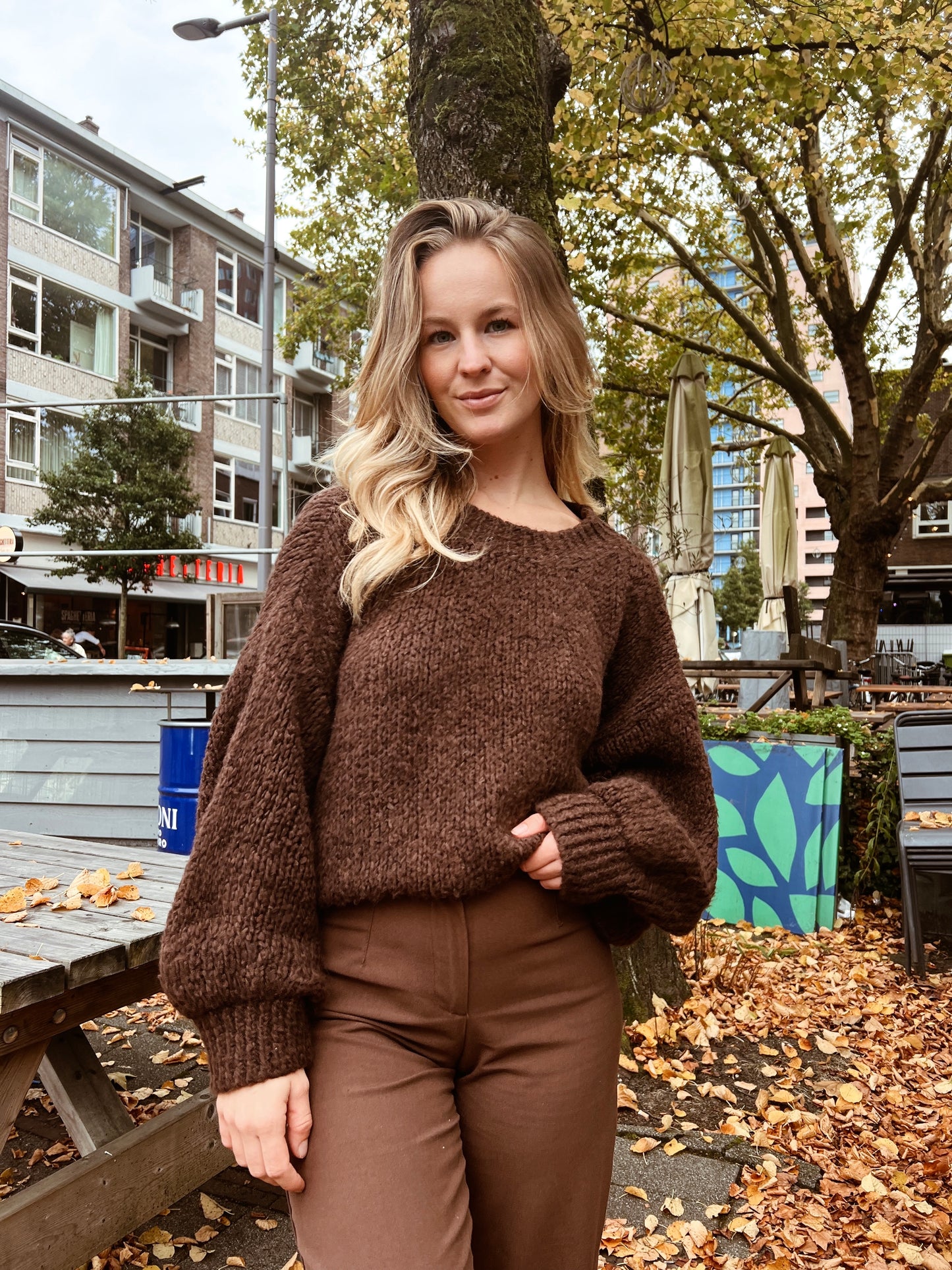 Comfy Knit Brown