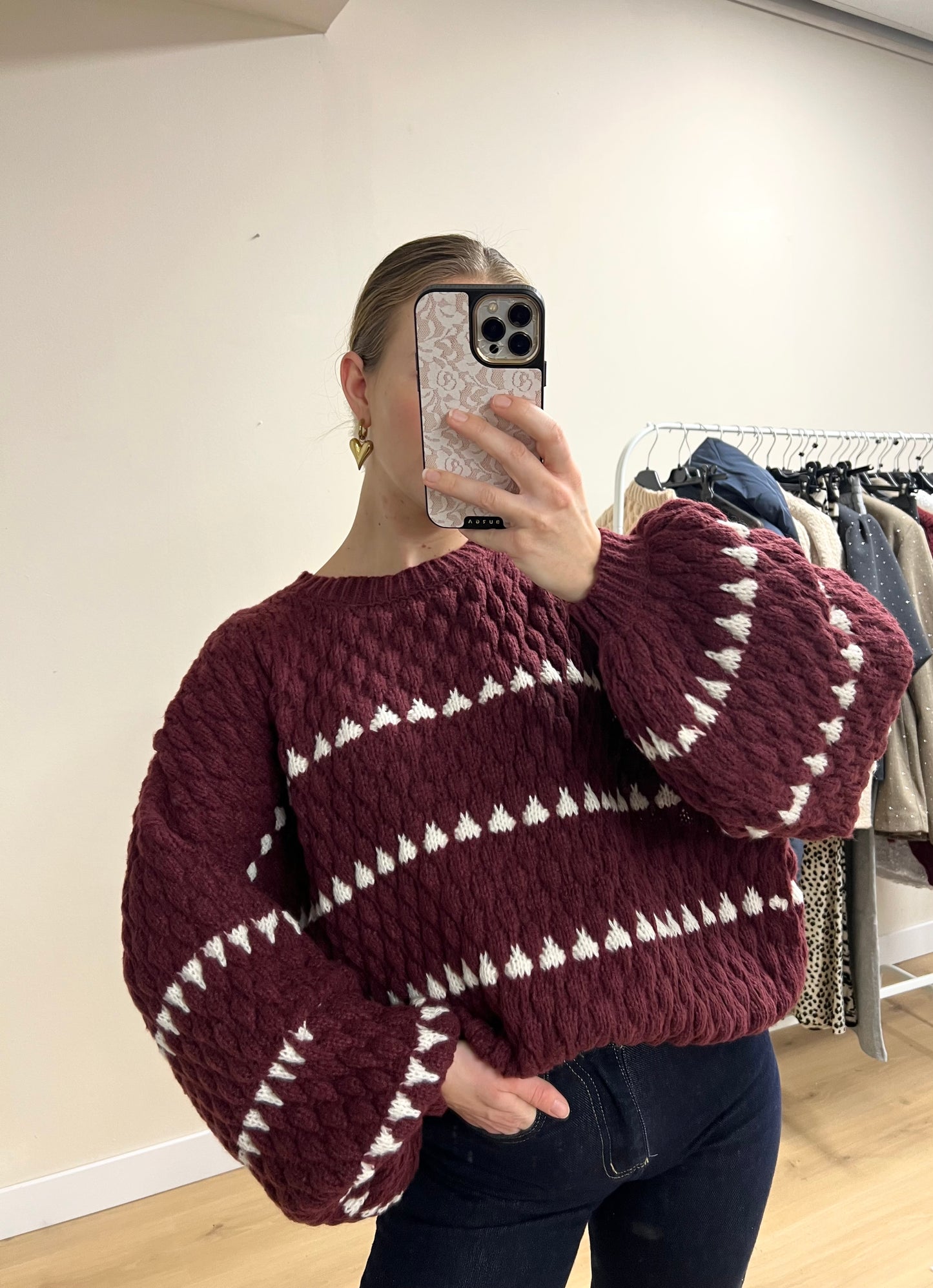 Cutie Sweater Burgundy